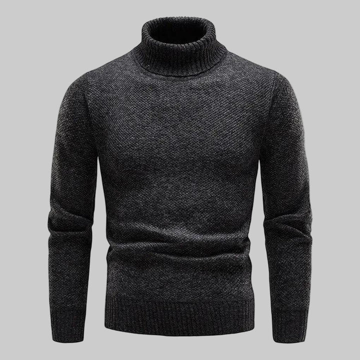 Pull col roulé élégant au design raffiné