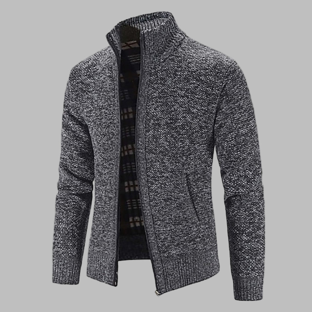 Pull en tricot zippé élégant pour homme