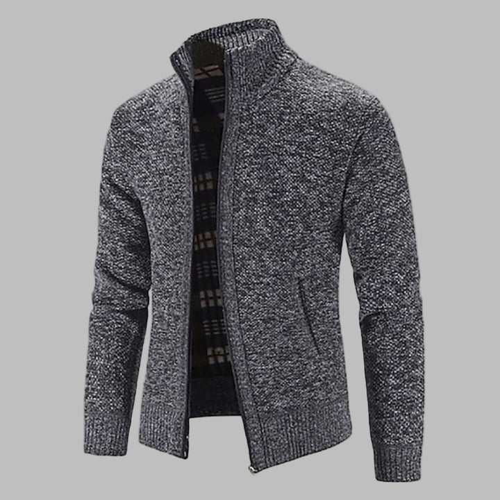 Pull en tricot zippé élégant pour homme