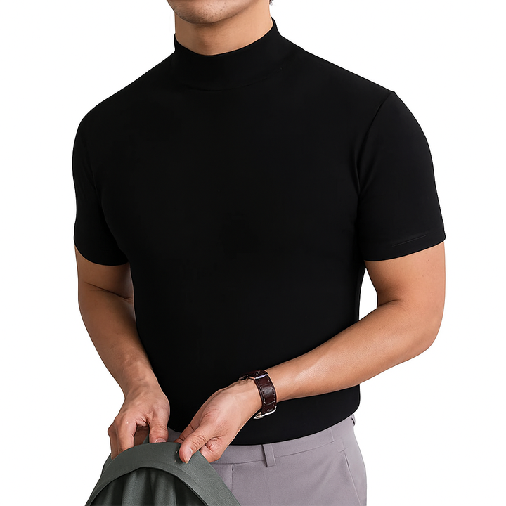 Chemise à col roulé respirante pour homme