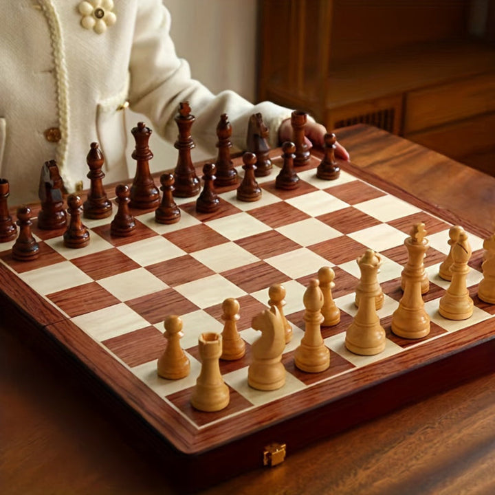Jeu d'échecs en bois