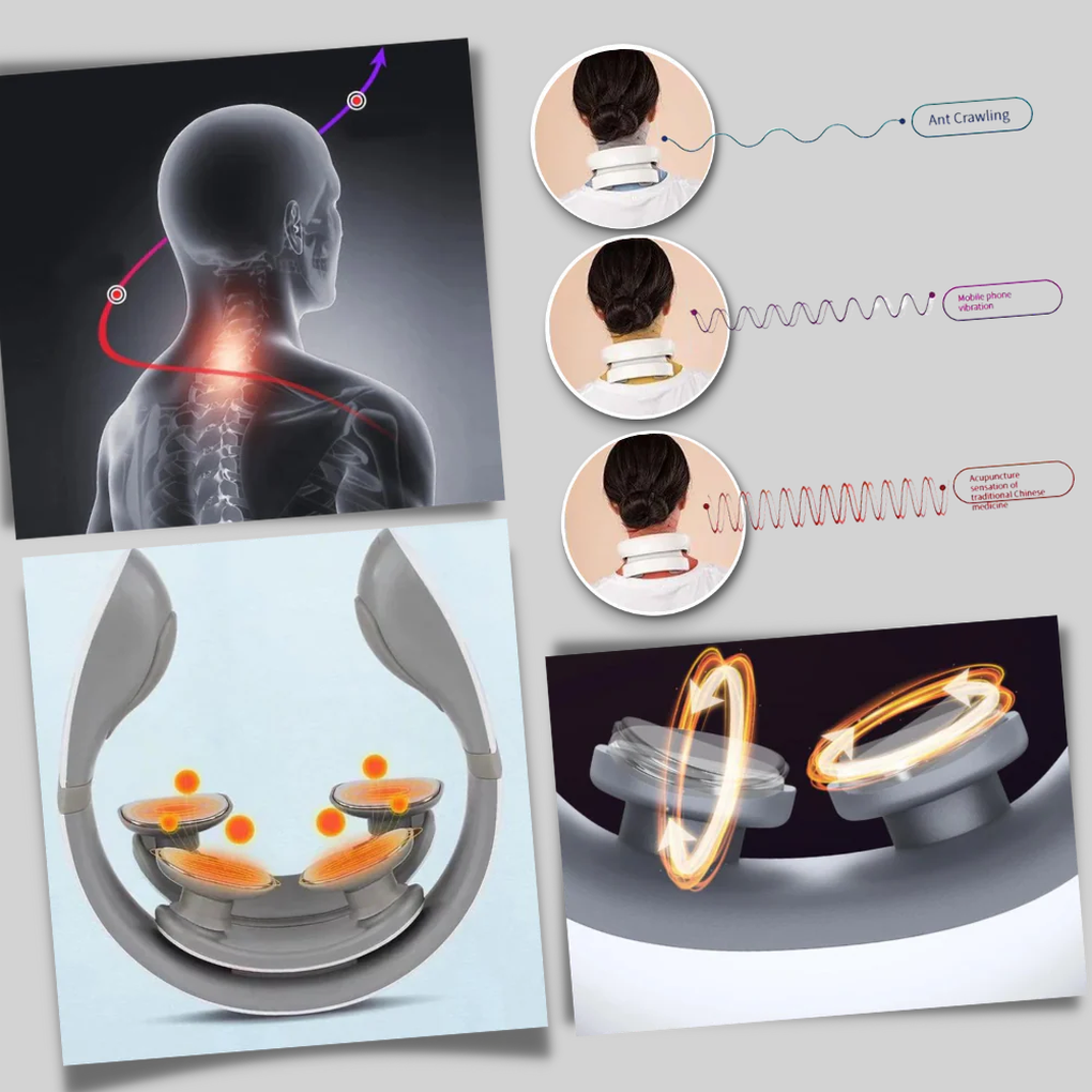 Masseur de cou et d'épaules à quatre têtes