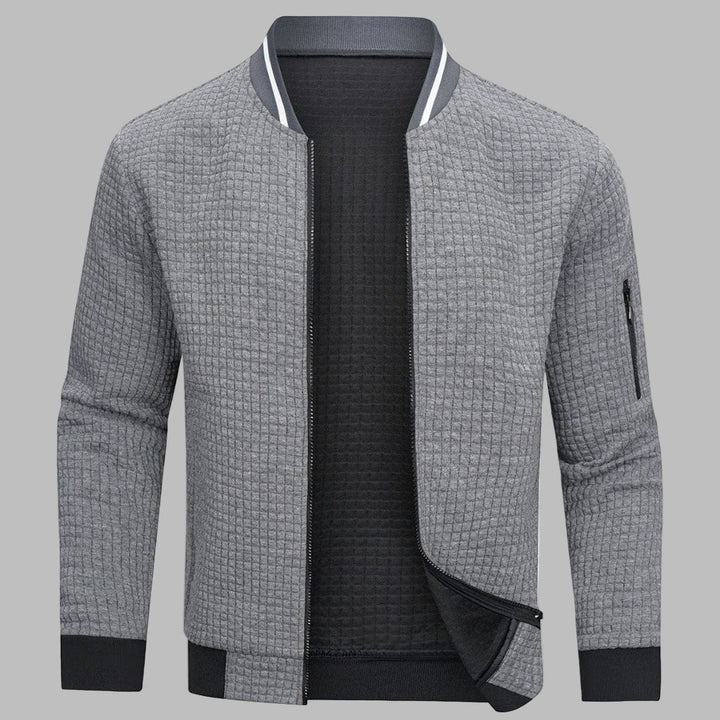 Pull zippé confortable et chaud pour homme