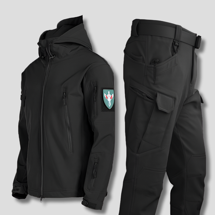 Ensemble d'extérieur imperméable et coupe-vent pour homme