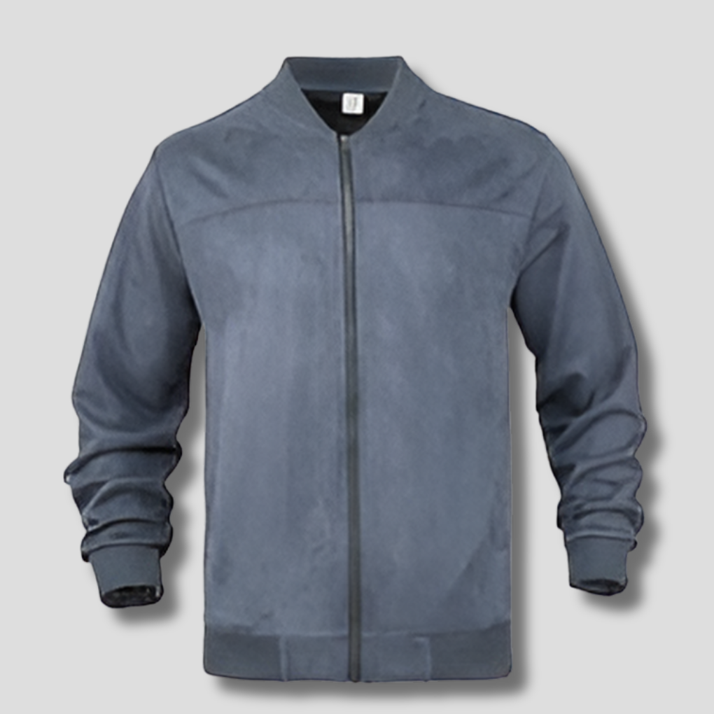 Veste rétro en daim pour homme