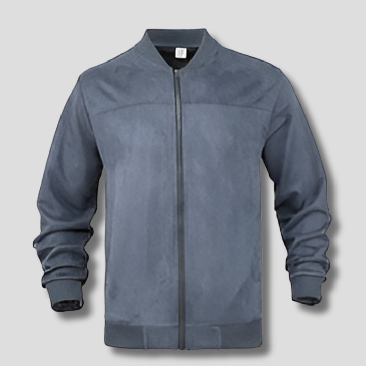 Veste rétro en daim pour homme