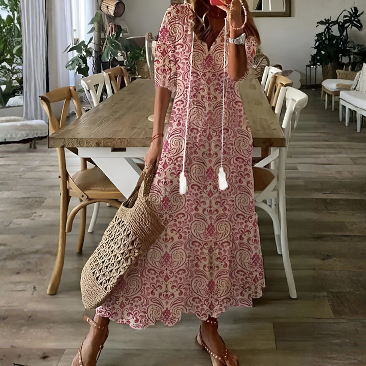 Robe longue bohème pour femme