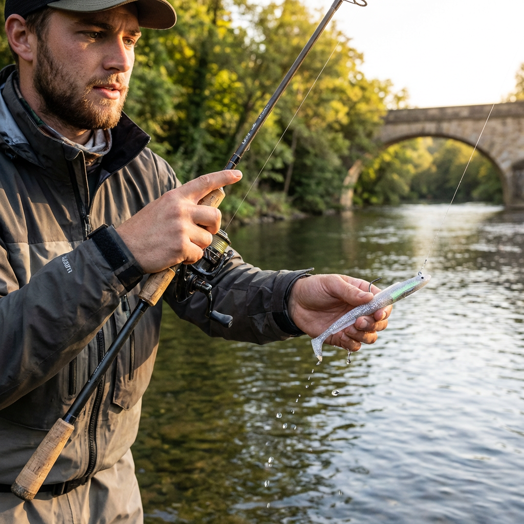 Leurre de pêche Bass & Pike avec tête de jig en plomb