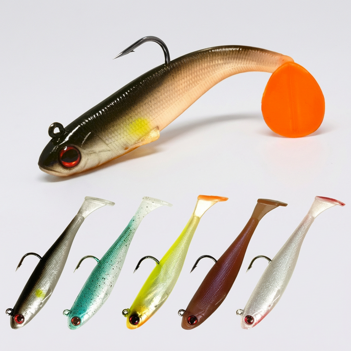 Leurre de pêche Bass & Pike avec tête de jig en plomb