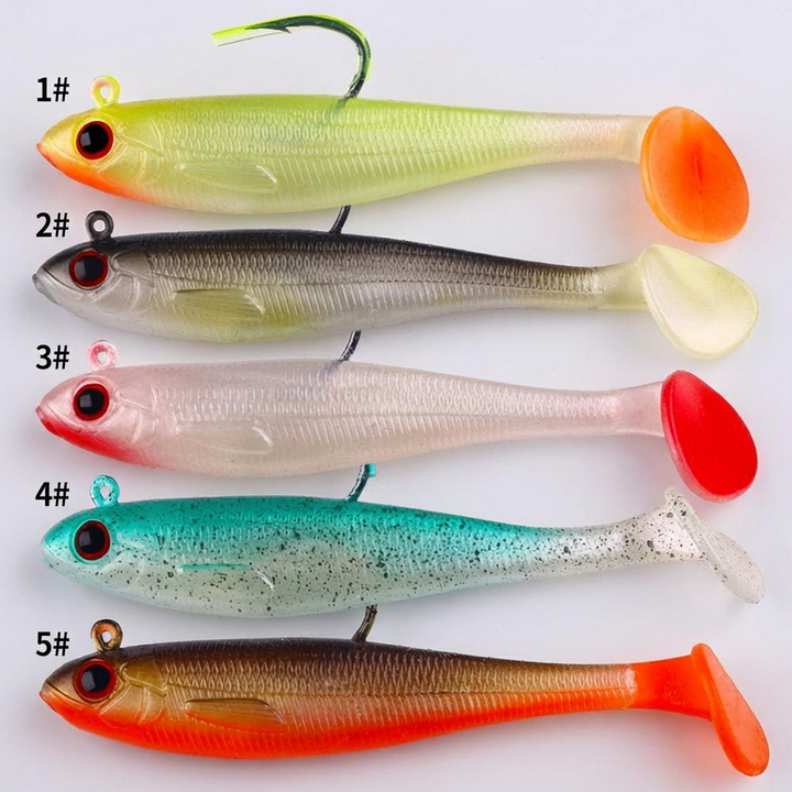 Leurre de pêche Bass & Pike avec tête de jig en plomb