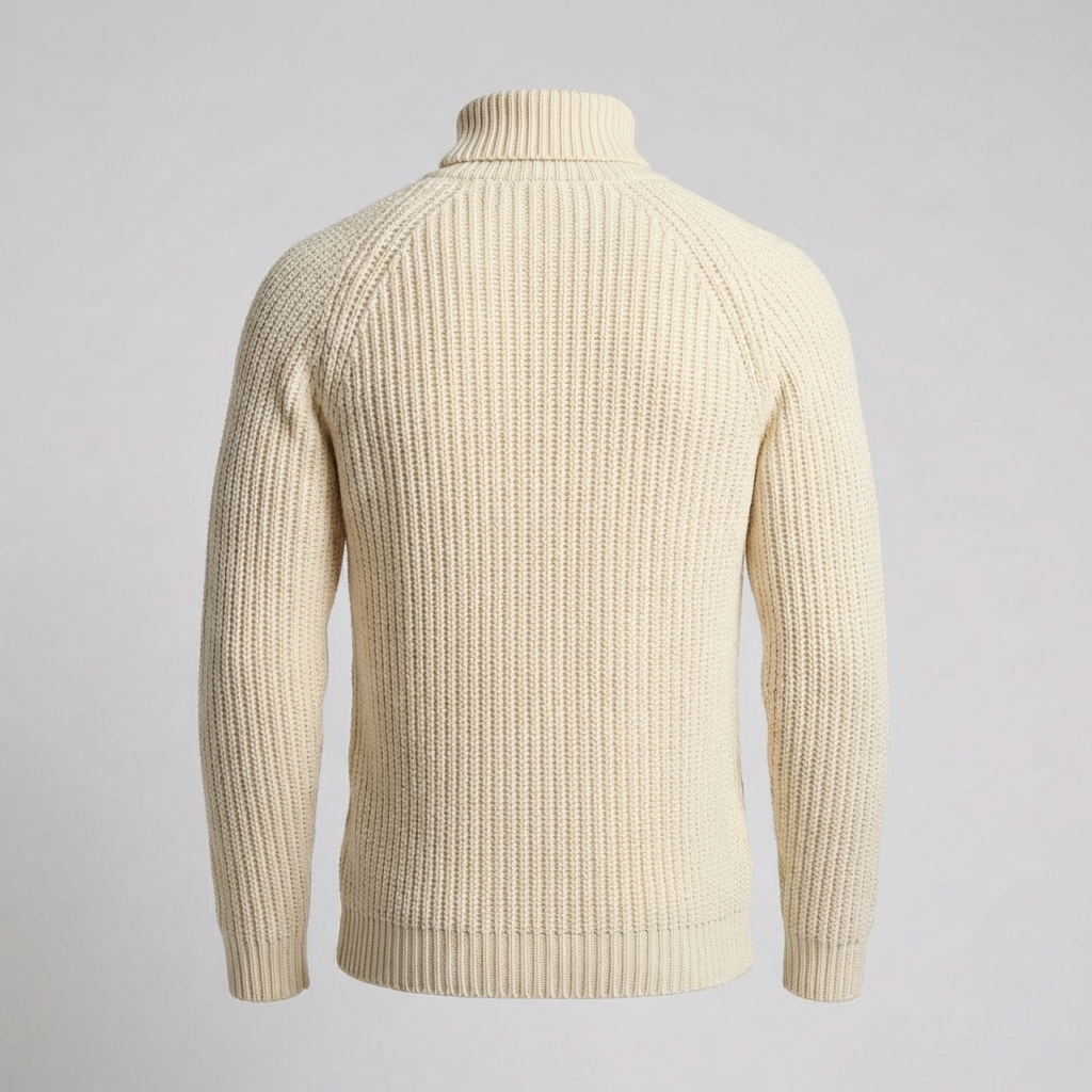 Pull en tricot à col roulé pour hommes