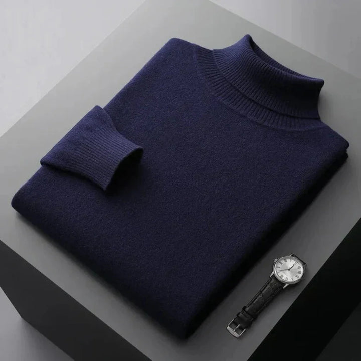 Pull col roulé en cachemire pour homme de haute qualité