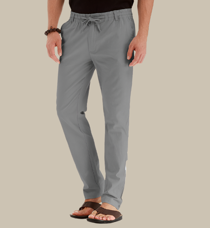Pantalon d'été ample pour hommes avec taille élastique : confort et style pour la saison estivale