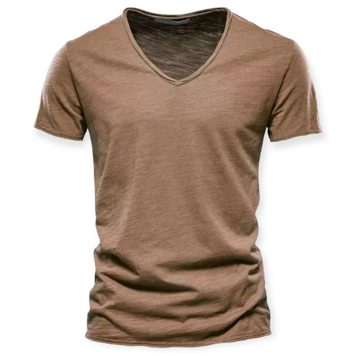 T-shirt pour Homme à Col en V : Élégance Décontractée et Confort au Quotidien