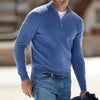 Pull basique zippé en cachemire pour homme