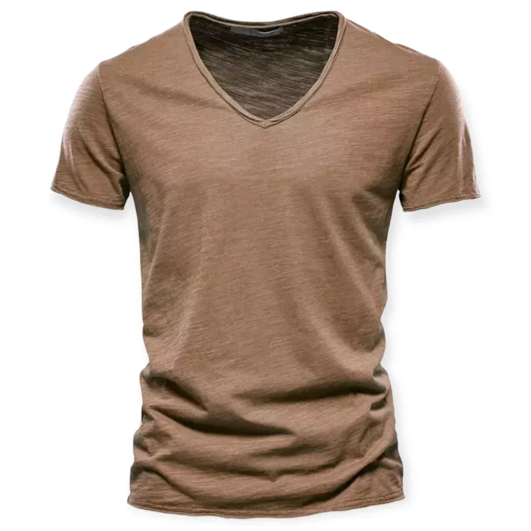 T-shirt col V pour homme