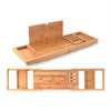 Plateau de Bain Extensible en Bambou pour une Expérience Spa à Domicile