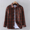 Chemise à carreaux classique pour homme, idéale pour l'automne et l'hiver