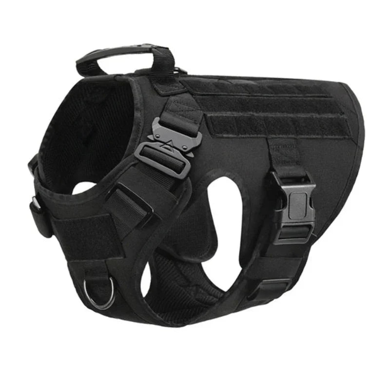 Harnais tactique anti-traction pour chien