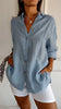 Chemise boutonnée décontractée pour femme