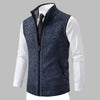 Gilet en tricot entièrement zippé pour homme