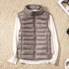 Gilet coupe-vent pour femme avec fermeture éclair