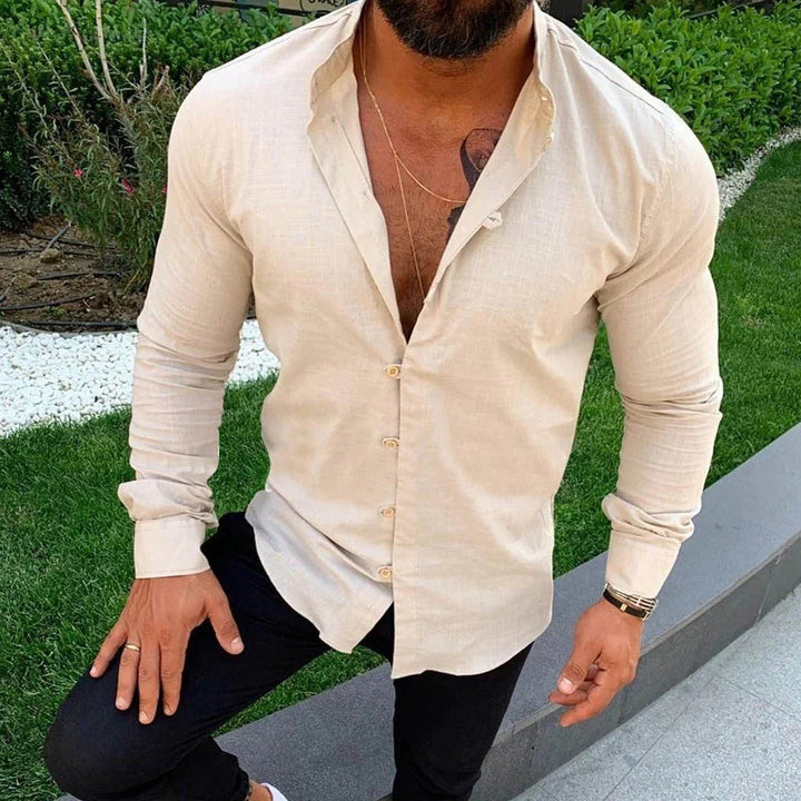 Chemise en Lin Unie pour Homme : Élégance Décontractée et Fraîcheur Estivale