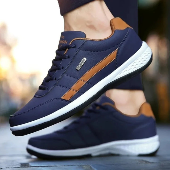 Renzo - Baskets Homme Cuir et orthopédiques