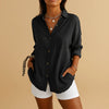 Blouse Légère en Coton-Lin pour Femme