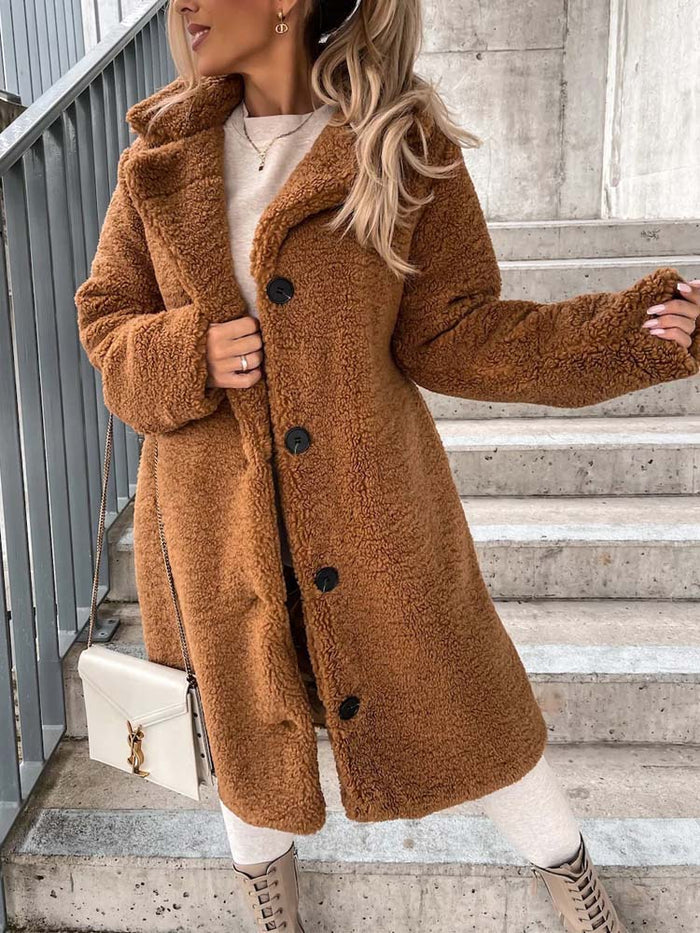 Daniella | Manteau Teddy long et chaud