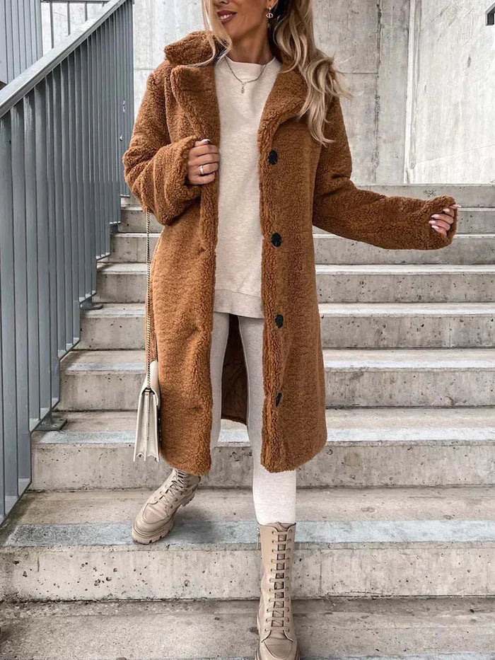 Daniella | Manteau Teddy long et chaud