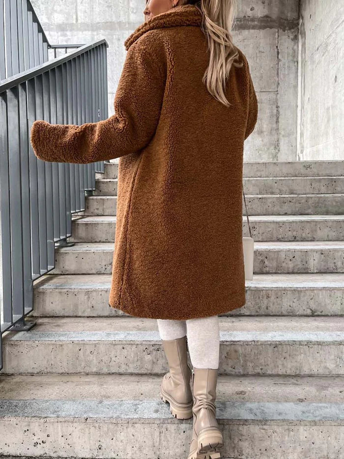 Daniella | Manteau Teddy long et chaud