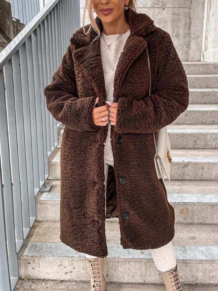 Daniella | Manteau Teddy long et chaud