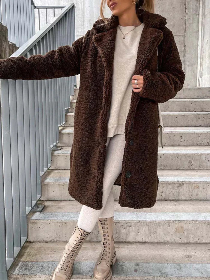 Daniella | Manteau Teddy long et chaud