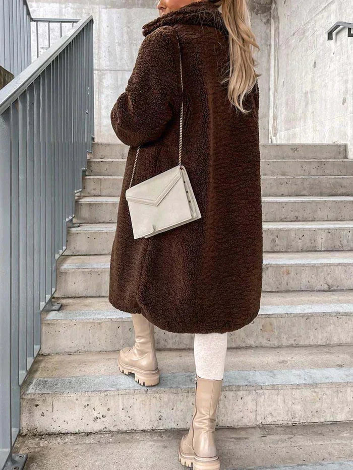 Daniella | Manteau Teddy long et chaud