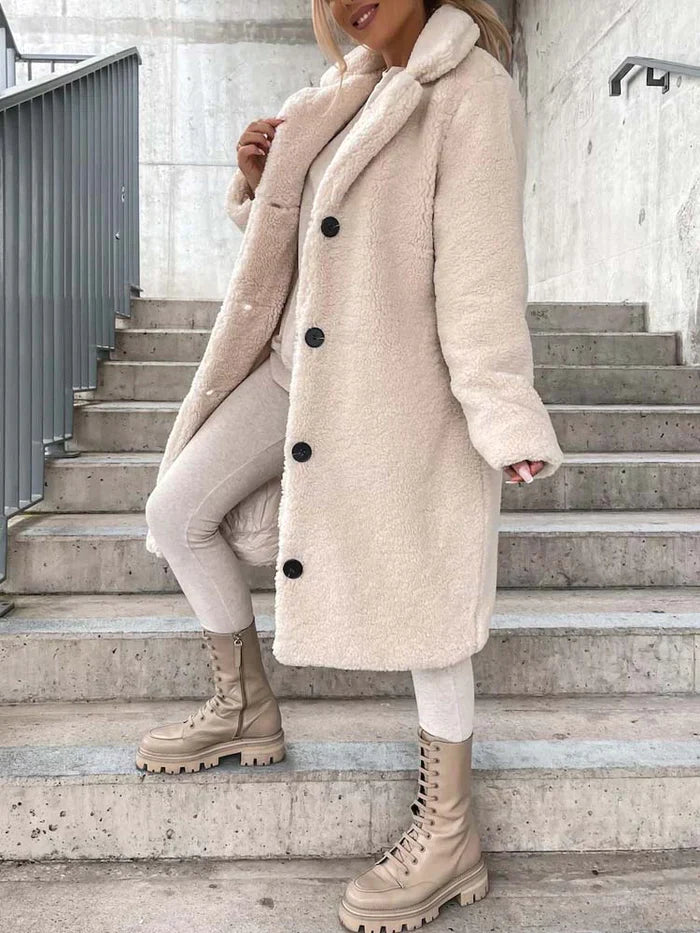 Daniella | Manteau Teddy long et chaud