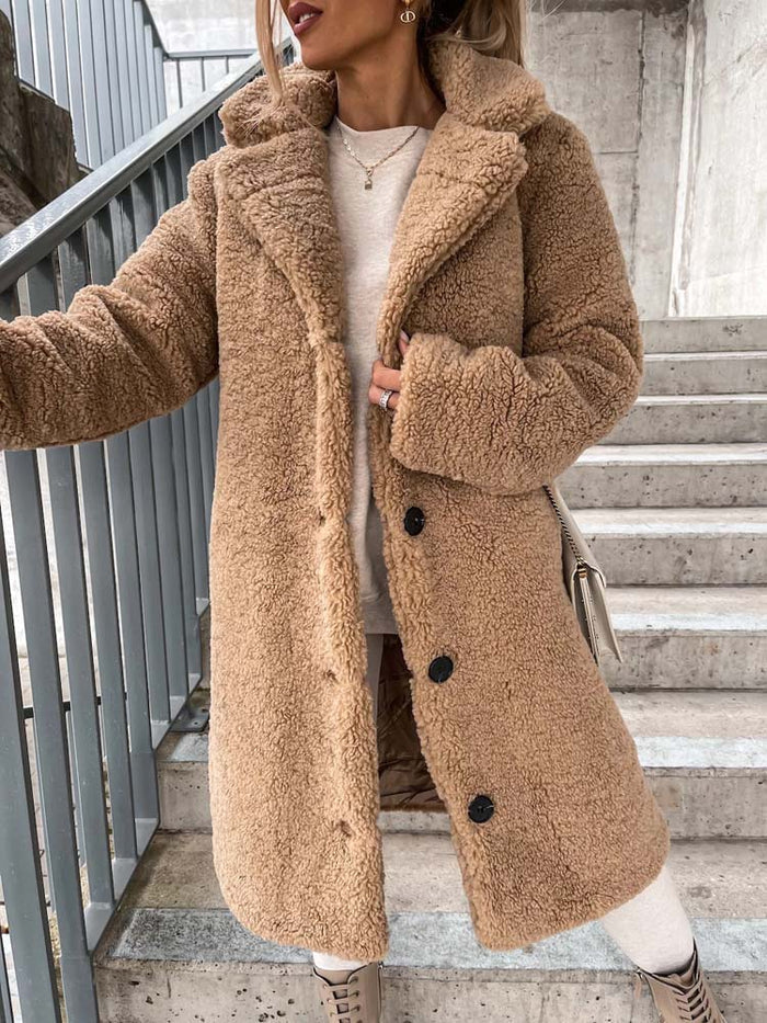 Daniella | Manteau Teddy long et chaud