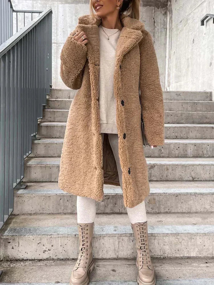 Daniella | Manteau Teddy long et chaud