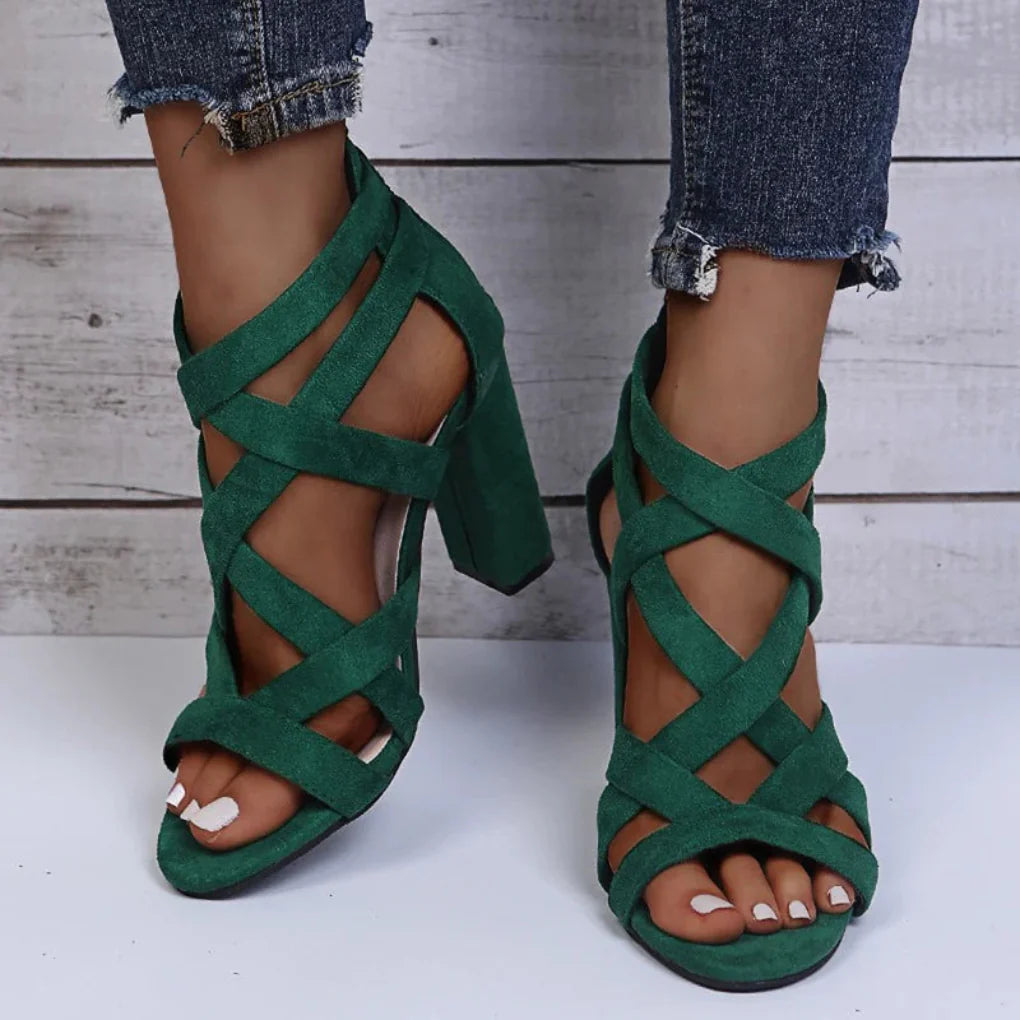 Talons orthopédiques en daim pour femmes