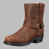 Bottes western vintage en cuir pour homme