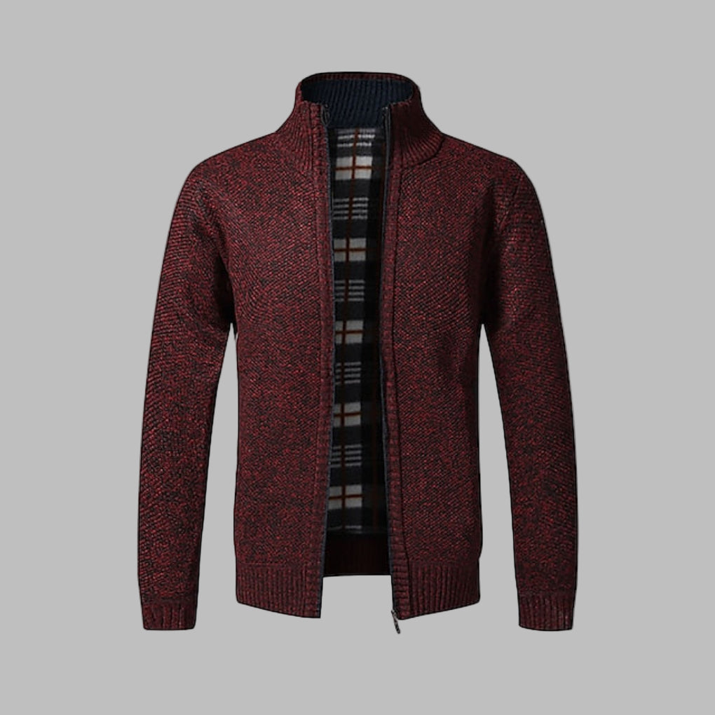 Pull en tricot zippé élégant pour homme
