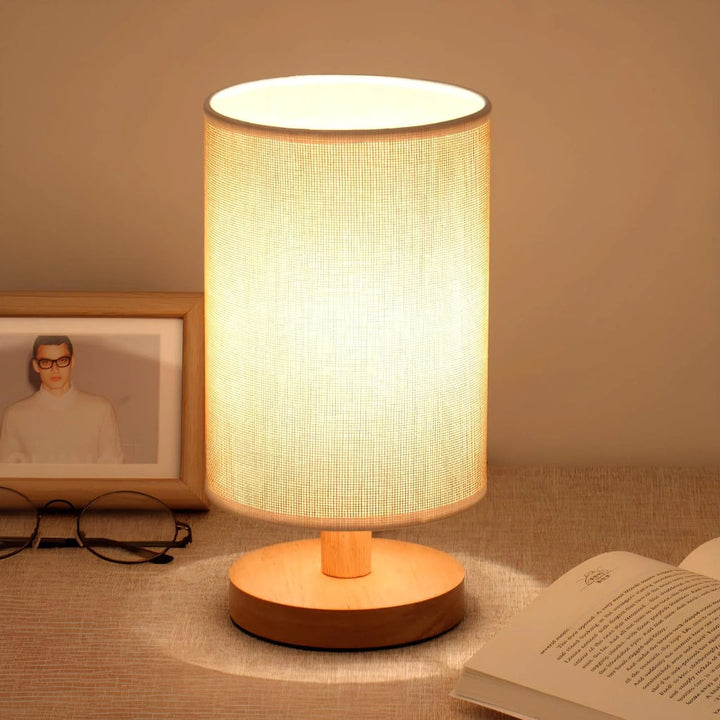 Lampe de chevet moderne en bois