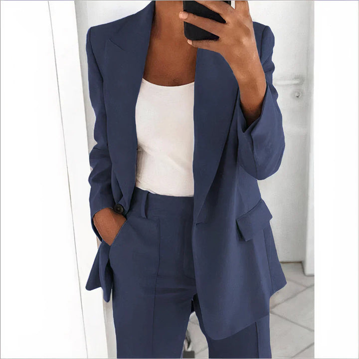 Ensemble blazer et pantalon pour femme