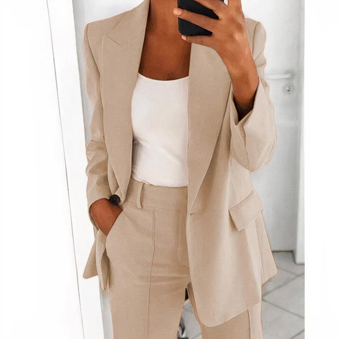Ensemble blazer et pantalon pour femme