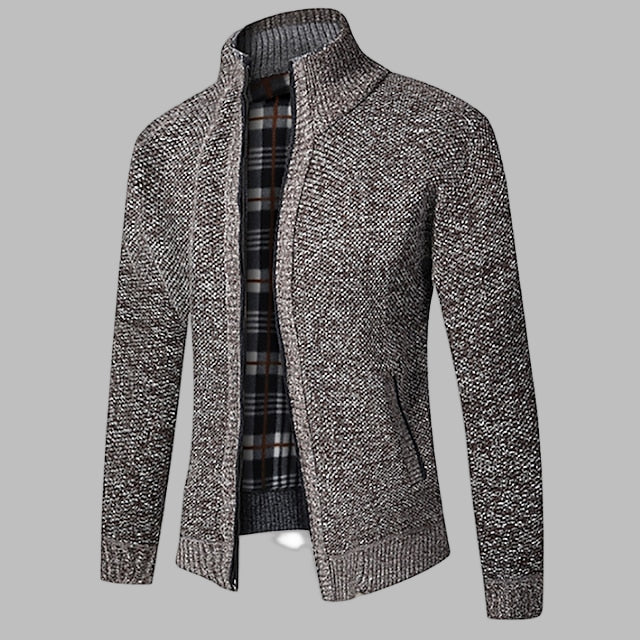 Pull en tricot zippé élégant pour homme