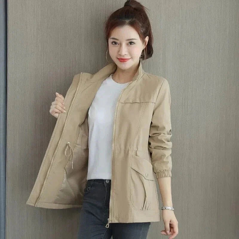 Noena - Manteau de printemps pour femme à taille ajustable