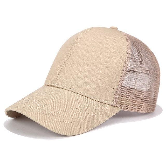 Casquette de baseball pratique pour queue de cheval