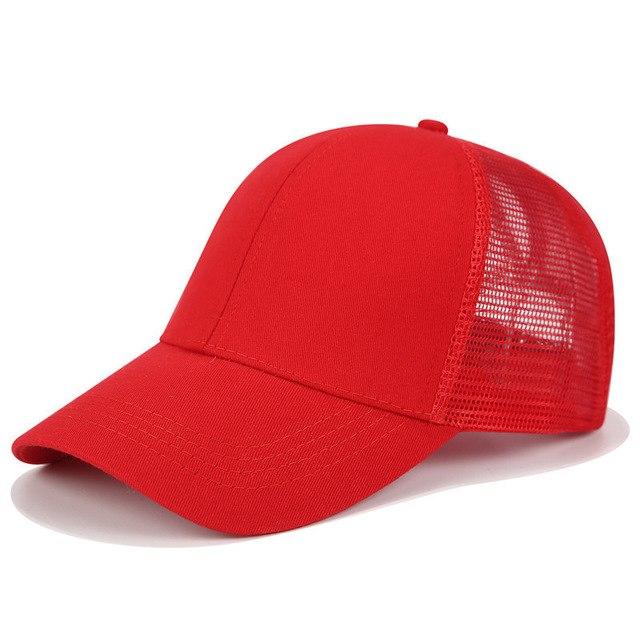 Casquette de baseball pratique pour queue de cheval