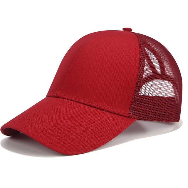 Casquette de baseball pratique pour queue de cheval
