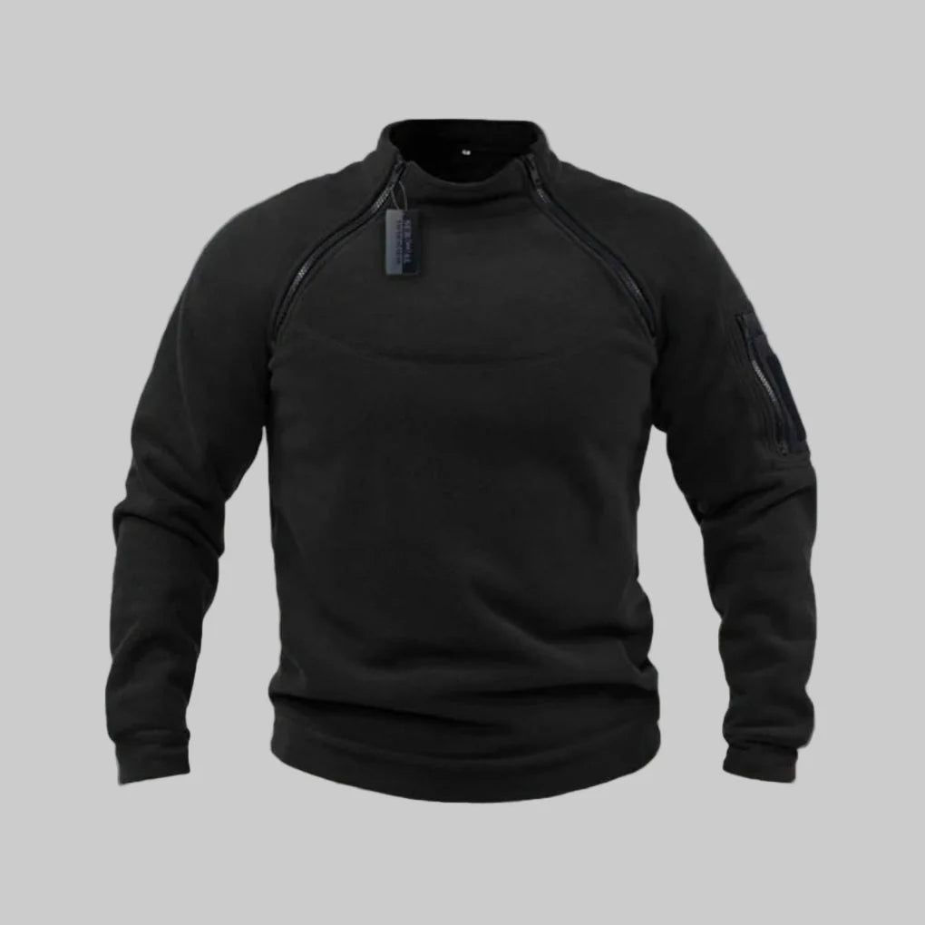 Pull polaire pour homme – Couche fonctionnelle pour l'extérieur et le terrain
